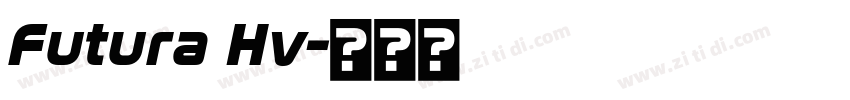 Futura Hv字体转换